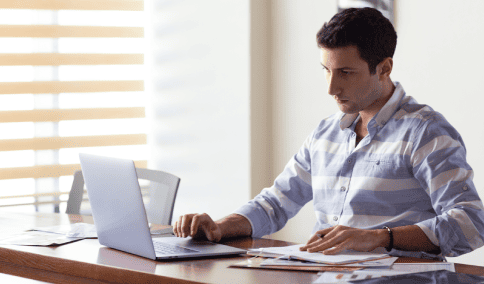 Customer receiving precise and accurate translation services in Virginia for business and legal needs.
