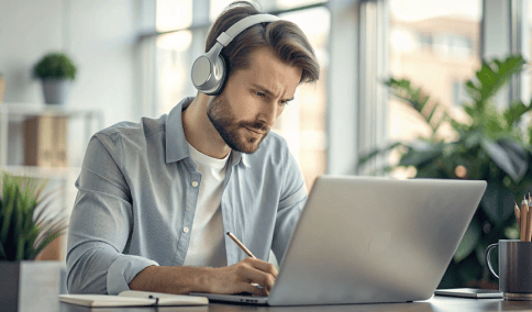 Subtitler using script translation services to deliver precise and culturally accurate subtitles for films.