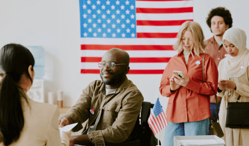 Translator using translation services washington to help a customer with diverse language needs and personalized support.