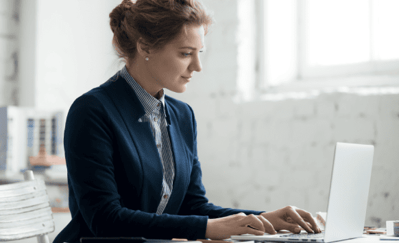 A business owner using professional Virginia translation services for effective communication.